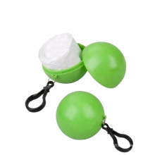 Promotional Logo Branded Disposable Raincoat and Ball Shaped Raincoat